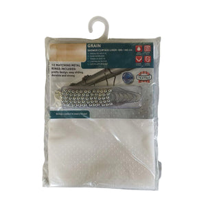 White small diamond jacquard fabric, 80g/sqm, waterproof, 180*180CM, with eyelets (no weights) and five-linked bead hooks